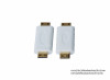 HDMI C male to HDMI C male adapter white color