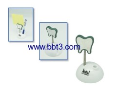 Promotional tooth shape pen holder with memo holder