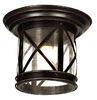 Brown Color Decorative Outdoor Ceiling Lights Waterproof Glass Lamp