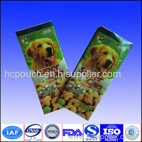 dog food side gusseted package