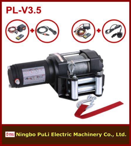 12 volt DC 1600kg/3500lb/1.6ton utv/atv electric winch supplier