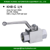 BKH-G1/4 2 way ball valve BSP 1/4inch carbon steel hydraulic operated ball valves high pressure 500bar