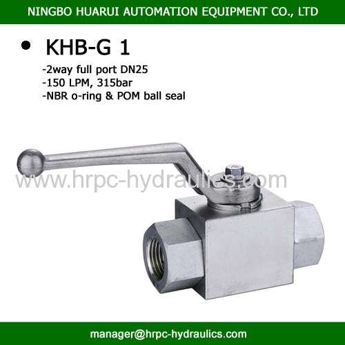 Buy good female threaded hydraulic ball valve 2 way full port high pressure 5000psi