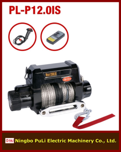 12000lb/6000kg/6ton 4wd off-road/suvs DC 12 v electric winch with synthetic rope
