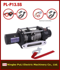 4x4 off road/suvs heavy duty 13500lb/6000kg/6ton DC 12 volt electric winch with synthetic rope