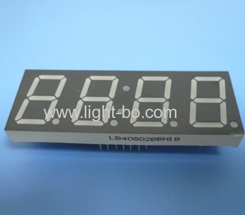 Ultra Blue 0.8" 4-Digit 7 Segment LED Clock Display Common Anode