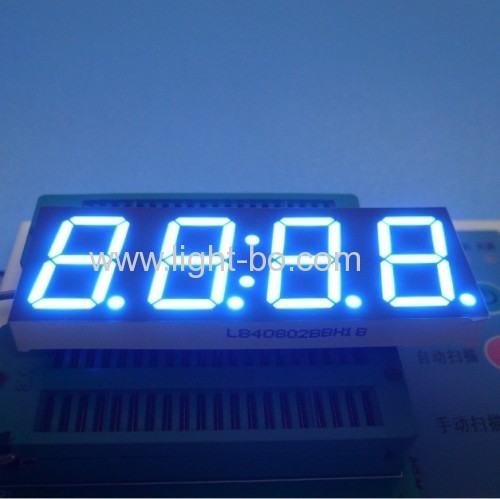 Ultra Blue 0.8" 4-Digit 7 Segment LED Clock Display Common Anode