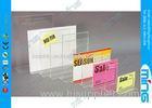 Countertop Clear Acrylic Display Stands / Sign Holder for Shop Display