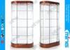 Five Shelves Glass Display Showcases with Locking Sliding Door