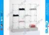 Custom Tempered Glass Display Showcases , Cube 4x4 Display Free Showcase