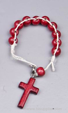 Classic Religion Jesus Square Beads Wood Bracelets