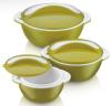 PAVONIA MICROWAVE SAFE 3PCS FOOD BOWL