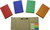 Eco promotional wrinting notepad with ruler,ballpen and sticky notes