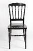 Black Acrylic Resin Napoleon Chair