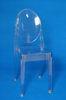 Church Clear Victoria Ghost Chair , BIFMA Commercial Dining Plastic Chair For Rental