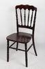 Fashion Wood Banquet Chairs For Dining , Party Armless Burgundy Chair Furniture BIFMA