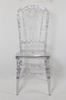 Transparent Wedding Chiavari Chair , PC Resin Banquet Chiavari Chair UV Resistant