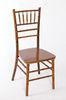 Modern Armless Wood Chiavari Chair , UV Protection Wooden Chivari Chair