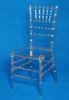 KD Transparent / Crystal Resin Chiavari Stackable Chair , Silla Tiffany