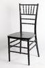 Fashion Black Resin UV Protection Stackable Chiavari Chair / Indoor Armless Furniture Chair