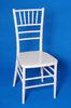 White Resin Stackable UV Protection Chiavari Chair / Outdoor Commercial Chair