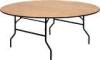 Modern Solid Plywood / Wood Banquet Tables With Steel Legs For Commercial Rental