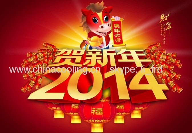 Holiday for Chinese traditional Spring Festival 2014