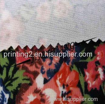 Floral Print Ponte Fabric For Dress
