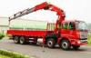 16 Ton Arm Truck Mounted Crane / Knuckle Truck Crane SQ16ZK4Q in Red