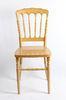 KD Golden / Gold Poly Resin Napoleon Chair Armless For Hotel Restaurant