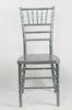 Silver Fireproof Stackable Resin Chiavari Chair For Ceremony Event