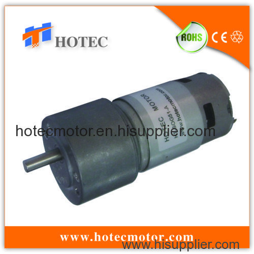 12V low rpm high torque DC motor with gear reduction