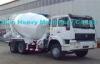 Sinotruk SWZ 340hp Concrete Mixer Trucks 10cbm , Manual Truck Mixer