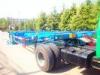 Green 2 Axles Semi Trailer Trucks / Skeleton Container Diesel Transport Trailer