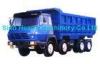 Blue 290hp Unloading Heavy Duty Dump Truck 8x4 , 50 Ton Trucks