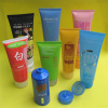 200ml high quality soft plastic tubes with labeling logo with clear flip cap
