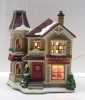 Polyresin Christmas House With Light DS1611C