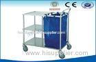 Multifunctional Medical Trolley , Stainless Steel Clinic Hand Cart