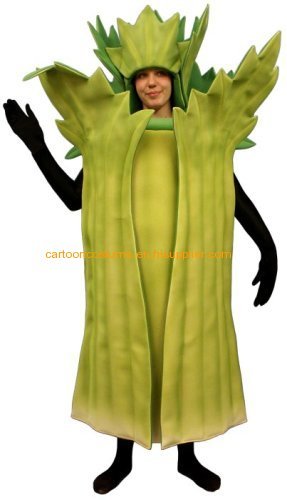 Cartoon costumes,Disney characters costum,fruit and vegetalbes, Plush cartoon mascot costume CELERY