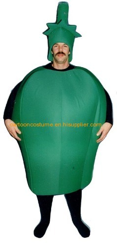 Cartoon costumes,Disney characters costum,fruit and vegetalbes, Plush cartoon mascot costume GREEN PEPPER