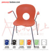 Plastic stacking lecture chair with elegent outlook