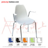 Plastic stacking lecture chair with elegent outlook