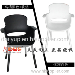 modern fashion PP stacking lecture chair with writing tablet
