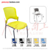 Cheap colorful plastic school chair with writing tablet,reasonable price