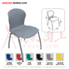 Cheap colorful plastic folding school chair with tablet,reasonable price