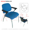 modern elegant fashion PP stacking lecture chair with writing tablet