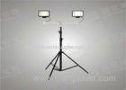 2 * 500w 2 * 10000lm Telescopic Light Tower For Workshop Emergency Lighting