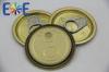 202# 52mm Tinplate POP Top Can Lid With Gold Inside Lacquer