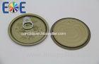 Canned Food Lid Tinplate Easy Open Ends 300# 73mm Full Open