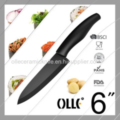 6'' High Quality Zirconia Cutting Ceramic Kitchen Knife